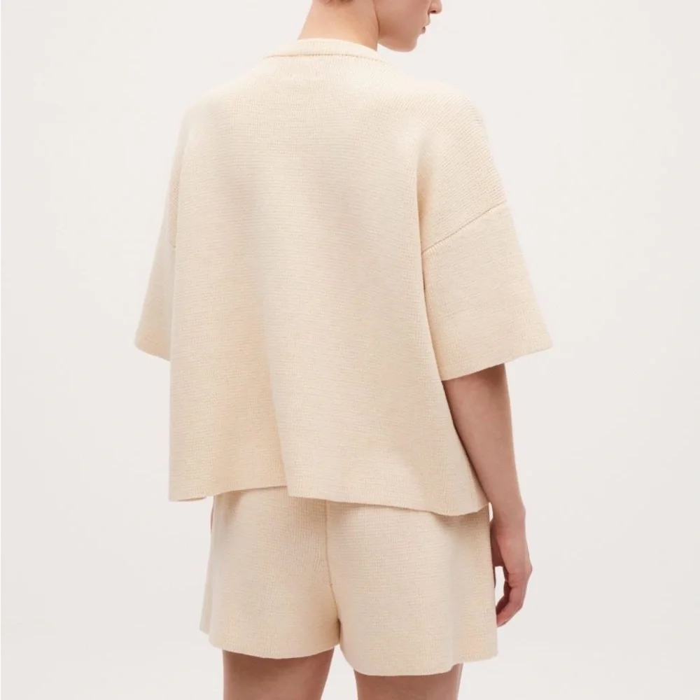 Babaa no35 Natural Jumper & Shorts Set